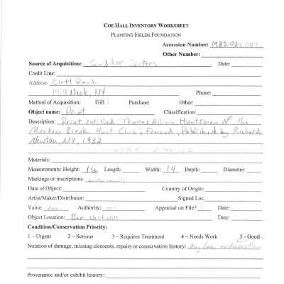 previous inventory worksheet