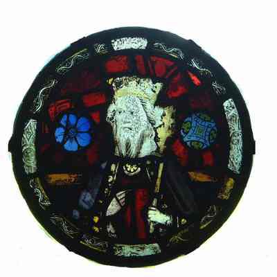 King Holding a Scepter