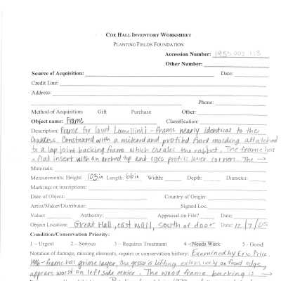 previous inventory worksheet