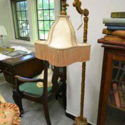 Giltwood Floor Lamp