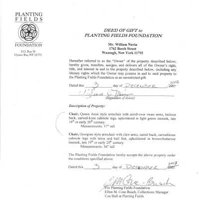 Deed of gift