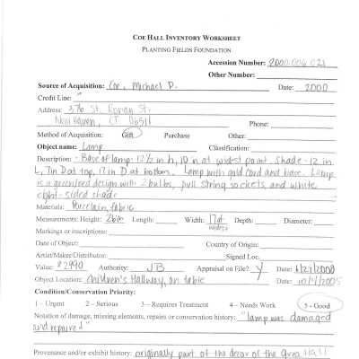 previous inventory worksheet