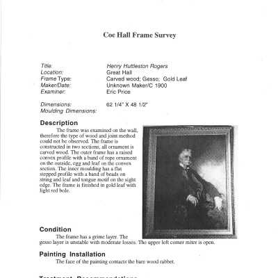 frame condition survey