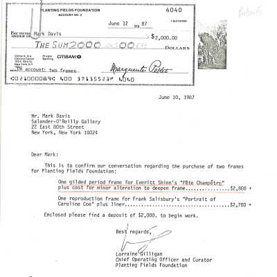 purchase record/deposit