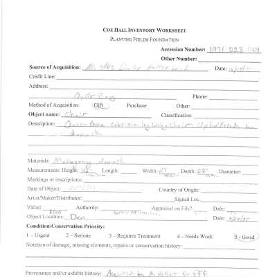 previous inventory worksheet