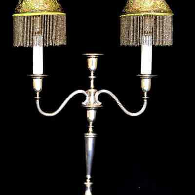 Pair of Pierced Silver Shades