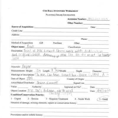 previous inventory worksheet