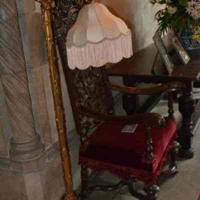 Giltwood Floor Lamp