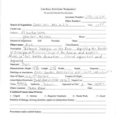 previous inventory worksheet