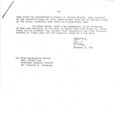 letter from Michael Coe (2)