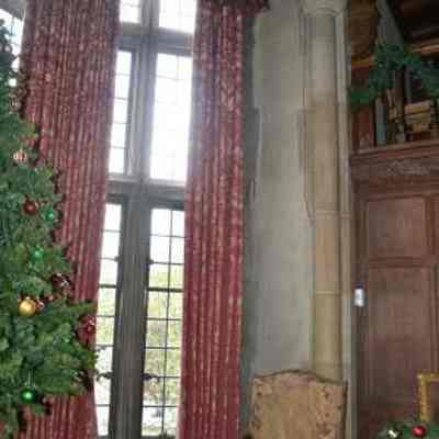 Valance with other side of curtains