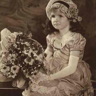 Coe_Natalie_059: Portrait of Natalie Coe as a flower girl for a wedding