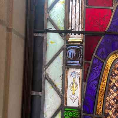 Photo showing broken glass, taken March 2025