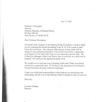 letter of thanks