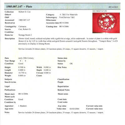 From physical object file, uploaded 8/2024