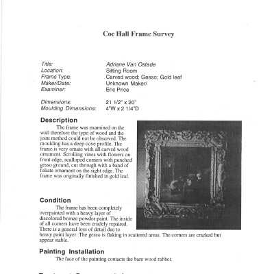 Frame survey
