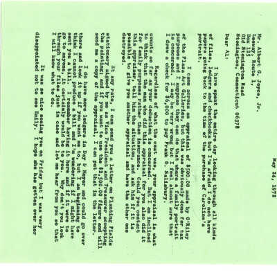 letters of correspondence