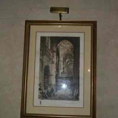 Frame for picture second photo w/ light added