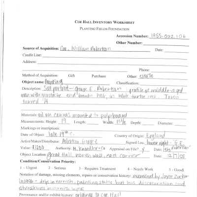 previous inventory worksheet