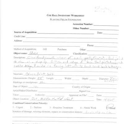 previous inventory worksheet