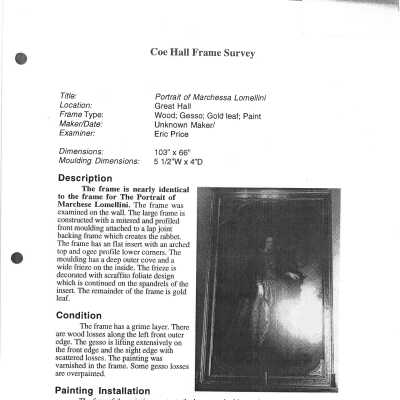 frame condition and survey