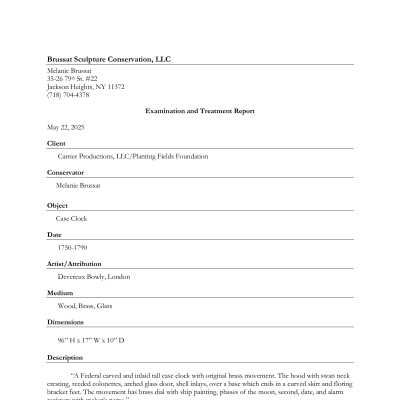 Treatment report following 2025 Netflix filming damage