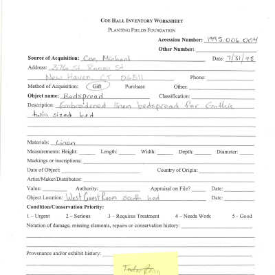 previous inventory worksheet for Tudor room bedspread (1)