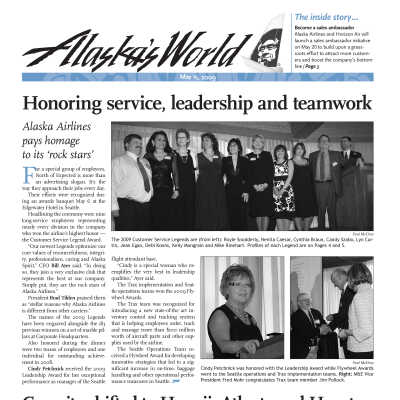 Alaska's World Newsletter: May 15, 2009