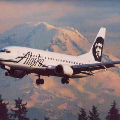 Postcard: Alaska Airlines 737-400