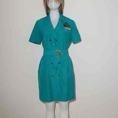 Flight Attendant Teal Uniform