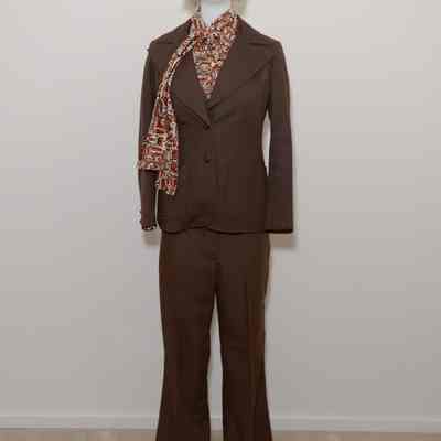 Flight Attendant Brown Uniform