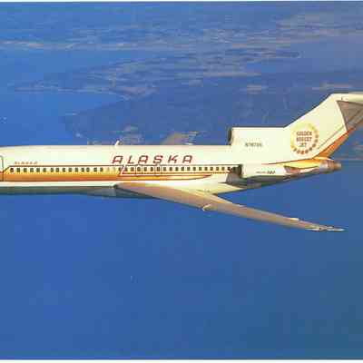 Postcard: Alaska Airlines "Golden Nugget Jets"