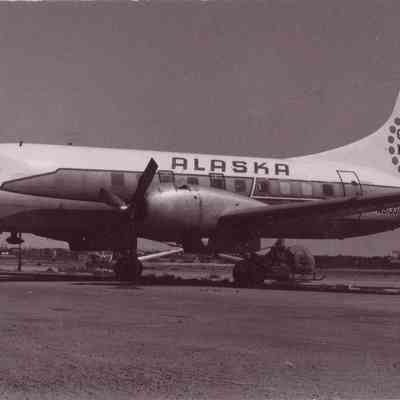 Postcard: Alaska Airlines "Golden Nugget"