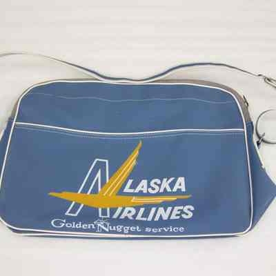 Alaska Airlines Blue / White Bag - Golden Nugget Service