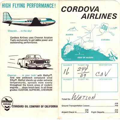 pdf copy of Cordova Airlines Ticket Jacket