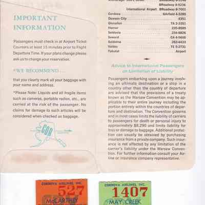 pdf copy of Cordova Airlines Ticket Jacket (inside)