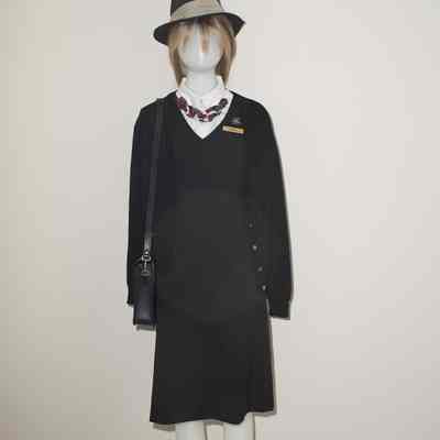 Flight Attendant Black Jumper Dress