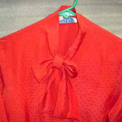 Flight Attendant (?) Red Blouse