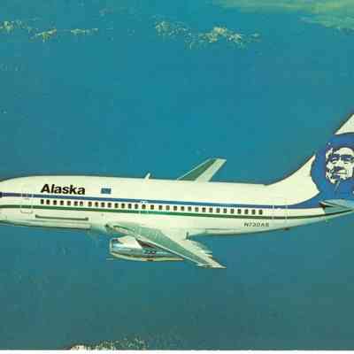 Postcard: Alaska Airlines Boeing 737-290C Advc.