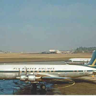 Postcard: Alaska Airlines McDonnell Douglas "Fly Alaska Airlines"
