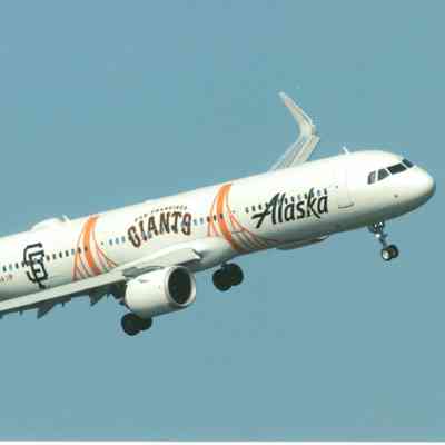 Postcard: Alaska Airlines "San Francisco Giants"