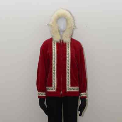 Flight Attendant Red Parka