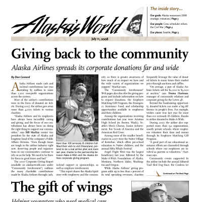 Alaska's World Newsletter: July 11, 2008