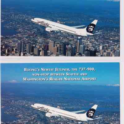 Postcard: Alaska Airlines 737-900-2