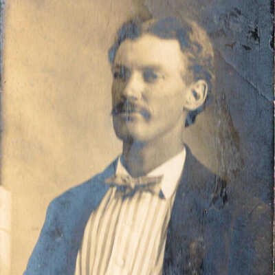 Two Portraits Unidentified Man