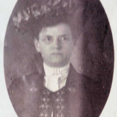 Portrait Unidentified Woman in Hat