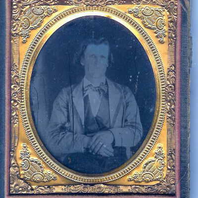 Print, Photographic: Unknown Man -- Ambrotype