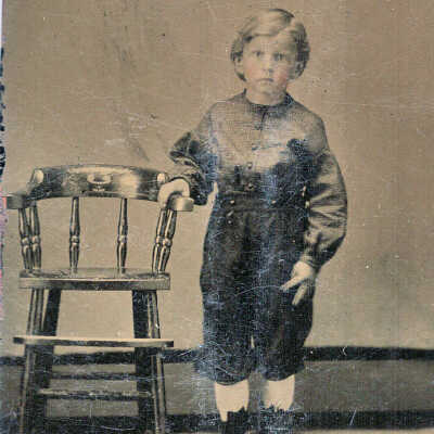 Tintype Unidentified Boy