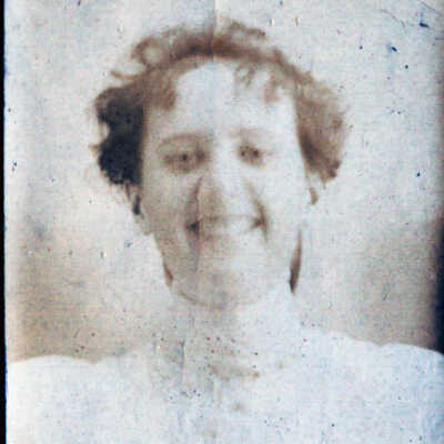 Portrait Unidentified Laughing Woman