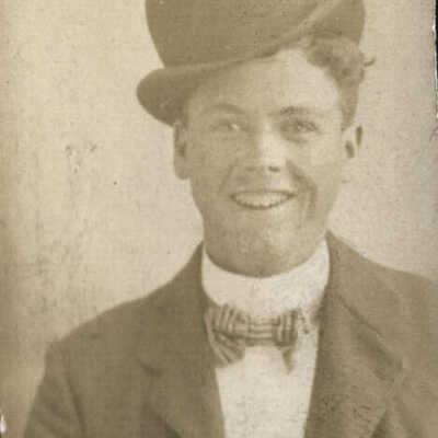 Portrait Unidentified Man in Bowler Hat